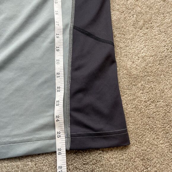 LL Bean 1/4 Zip Base Layer Mens Large Midweight Gray Active Hiking Outdoors - Picture 5 of 6